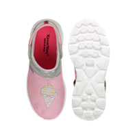 Kids Pink & Silver-Toned Embroidered Clogs
