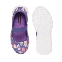 Kazarmax Girls Purple & Pink Printed Slip-On Sneakers