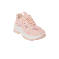 Women Pink Solid Flatform Sneakers with Iridescent Effect
