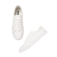Women White Solid Sneakers

