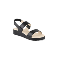 Shoetopia Girls Black & White Striped Sandals