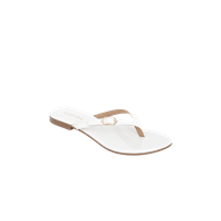 Vishudh Women White Solid Open Toe Flats