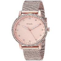 Fossil ES4364 Neely Three-Hand Pastel Pink Stainless Steel Watch - For Women
