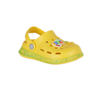 Kids Yellow Embellished Clogs