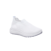 Shoexpress Girls White Textile Running Shoes