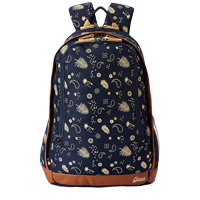 Gear 26 Ltrs Navy Blue and Beige Casual Backpack (BKPTRMP520522)