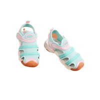 Girls Sea Green & Pink Comfort Sandals