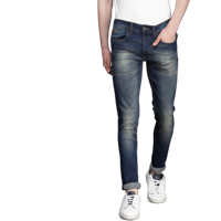 Men Blue Skinny Fit Mid-Rise Clean  Stretchable Jeans