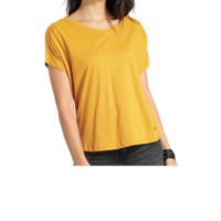 Roadster Women Mustard Yellow Solid T-shirt