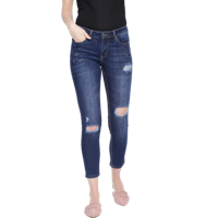 Women Blue Regular Fit Mid-Rise Clean Look Stretchable Jeans