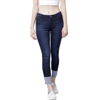 Women Black Skinny Fit Mid-Rise Clean Stretchable Jeans