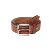 Teakwood Leathers Men Brown Leather Solid Belt