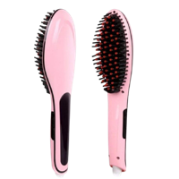 Axxitude Professional Ceramic Fast Hair Straightener Brush With Temperature Control For Women