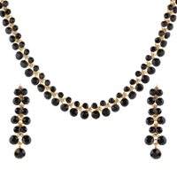 Swasti Jewels Made With Sparkling Swiss Crystals Necklace And Earrings For Women