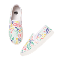 Yk Girls Multicoloured Printed Sneakers