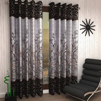 Home Sizzler  Polyester Door Curtain (Pack Of 2)