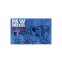 Saral Home Blue Paw Patrol Pups Patterned Anti-Skid Rectangular Carpet