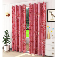 Luxury Crafts 214 cm (7 ft) Polyester Door Curtain (Pack Of 2)