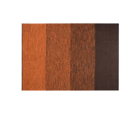 Saral Home Orange & Brown Striped Hand-Woven Anti-Skid Dhurrie