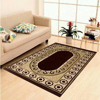 RD Brown Cotton Carpet  (121 cm X 183 cm)