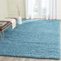 imra carpet Trellis Modern Carpet (Light Blue, Polypropylene, 3 x 5 Feet )