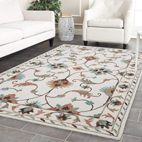 STEPHEN RUGS Geometrical Modern Carpet (Multicolour, Wool & Wool Blend, 6 x 8 ft)