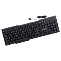 Prodot Kb-207S Usb Wired Usb Multi-Device Keyboard  (Black)