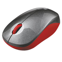 Portronics Por-1098 Toad 12 Wireless Touch Mouse  (2.4Ghz Wireless, Red-Black)