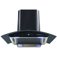 Faber Hood Orient Tc Bk 90Cm, Auto Clean Wall Mounted Chimney