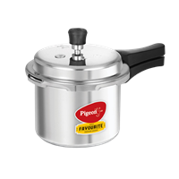 Pigeon By Stovekraft Favourite Induction Base Aluminium Pressure Cooker With Outer Lid, 3 Litres