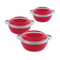 Cello Stainless Steel Hot N Fresh Casserole Set With Inner Steel, Set Of 3