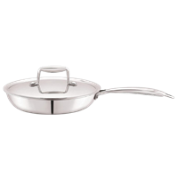 Cello Tri Ply Stainless Steel Fry Pan With Lid