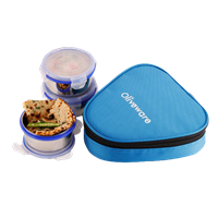 Oliveware Freshy Lunch Box | 3 Stainless Steel Containers