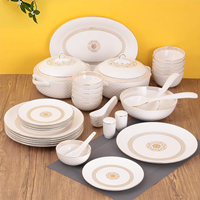 Clay Craft - Fine Ceramic Ripple Dinner Set Of 40 Pieces