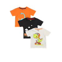 Donuts Infant Boys Pack Of 3 Assorted Printed T-Shirts