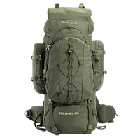 Tripole Colonel 80 Litres Rucksack + Detachable Day Pack, Army Green