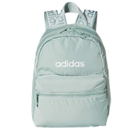 Adidas Unisex-Adult Linear Mini Backpack Small Travel Bag, Hazy Green/White, One Size