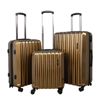 Urban Forest Orion Gold Abs With Polycarbonate Hard-Sided 55Cm Carry-On, 67Cm And 78Cm Check-In Trolley Luggage Set