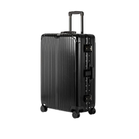Kenza Abs, Polycarbonate 78 Cms Hard Zipperless Luggage Suitcase