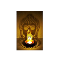 Heaven Decor Iron Buddha Shadow Tealight Candle Holder