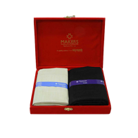 Raymond Fabrics Men'S Cotton Shirt And Pant Unstitched Fabric Set - Gift Pack (Free Size)
