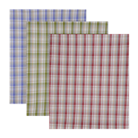 Maharaja Unstitched Polyviscose Combo Of 3 Checkered Shirt Piece Fabrics (2.25M-35Panna) Each