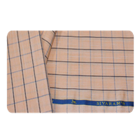 Siyaram'S Mens Cotton Checkered Unstitched Shirt Fabric