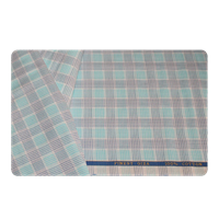 Siyaram'S Mens Cotton Checkered Unstitched Shirt Fabric (1.60 M, Free Size)