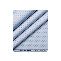 Raymond Men'S Premium Cotton Self Design Unstitched Shirting Fabric (Sky Blue)