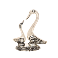 Dreamkraft White Metal Love Duck For Home Décor