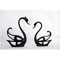 Silpagrha Art&Craft Good Luck Swan Home Decor Showpiece