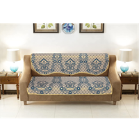 Multitex Exclusive Royal Look Cotton Sofa Cover Set With Heavy Fabric 500 Tc Floral Design Slipcover_3 Seater