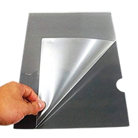 20 Pcs L-Type Plastic Folder Safe Project Document Folder A4 Plastic Paper Jacket Sleeves Project Folders