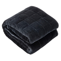 Blackmagic - Soft Velvet Weighted/Gravity Blanket In A Standard Size 50